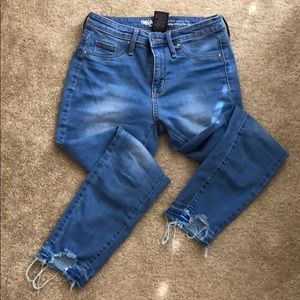 High rise jegging crop